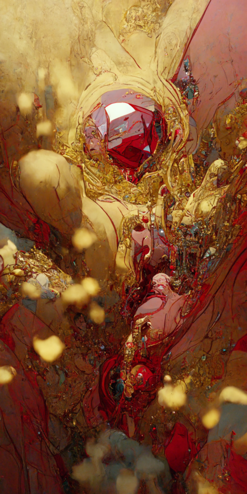 Portrait Ruby Onyx Space Scapes Exploded 6