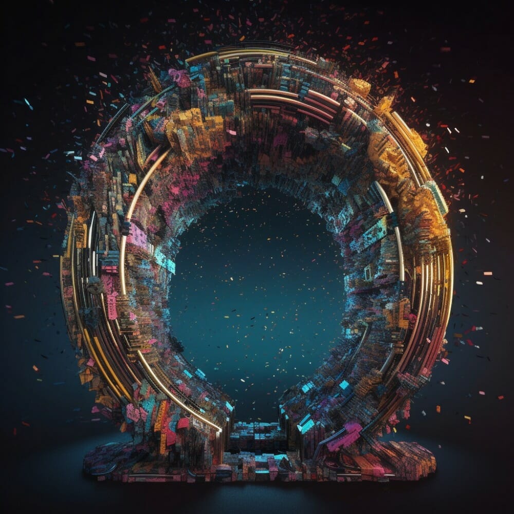 AI Dreaming – ChatGPT Masterpiece 1 - Gateway Of Data Collection B