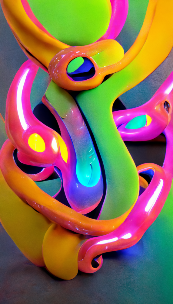 Vertical Glass Sculptures 1