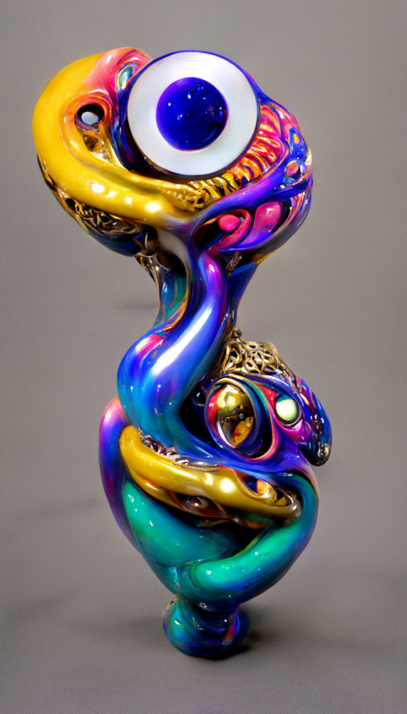 Vertical Glass Sculptures 2