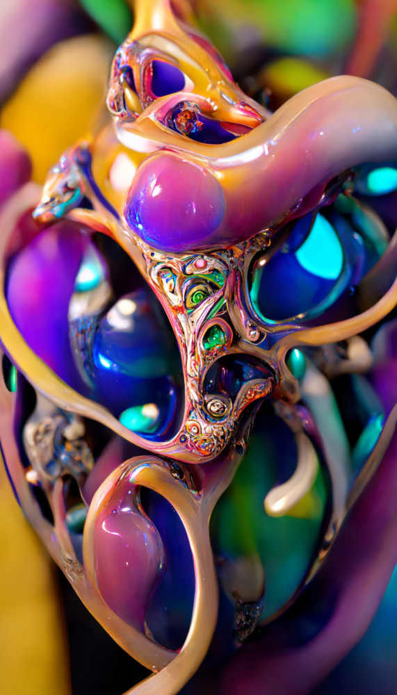 Vertical Glass Sculptures 3