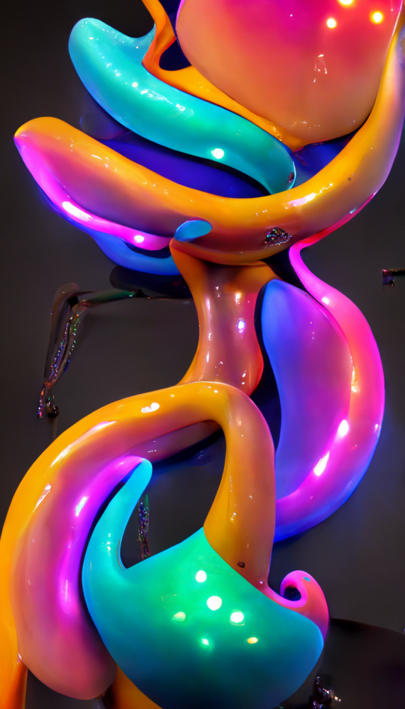 Vertical Glass Sculptures 4