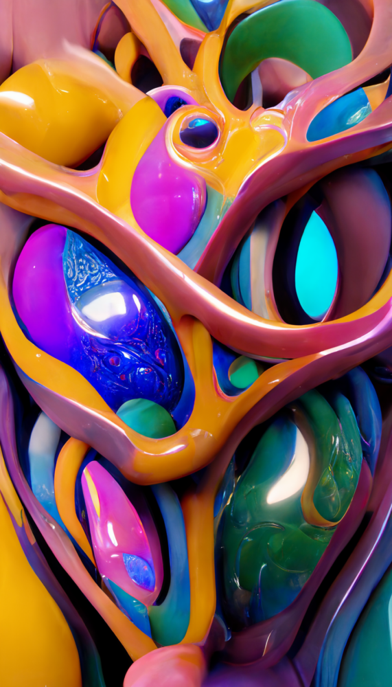 Vertical Glass Sculptures 5