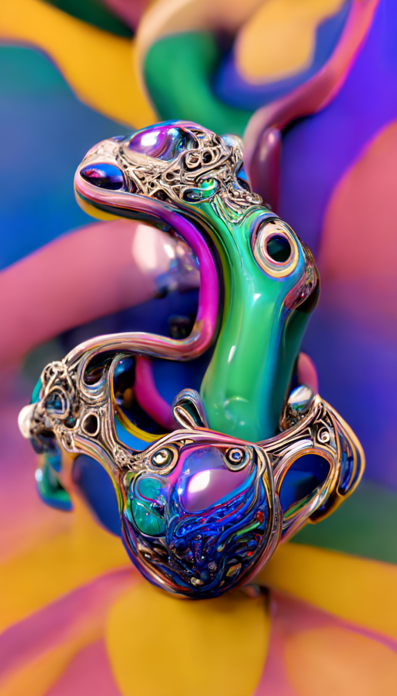 Vertical Glass Sculptures 7