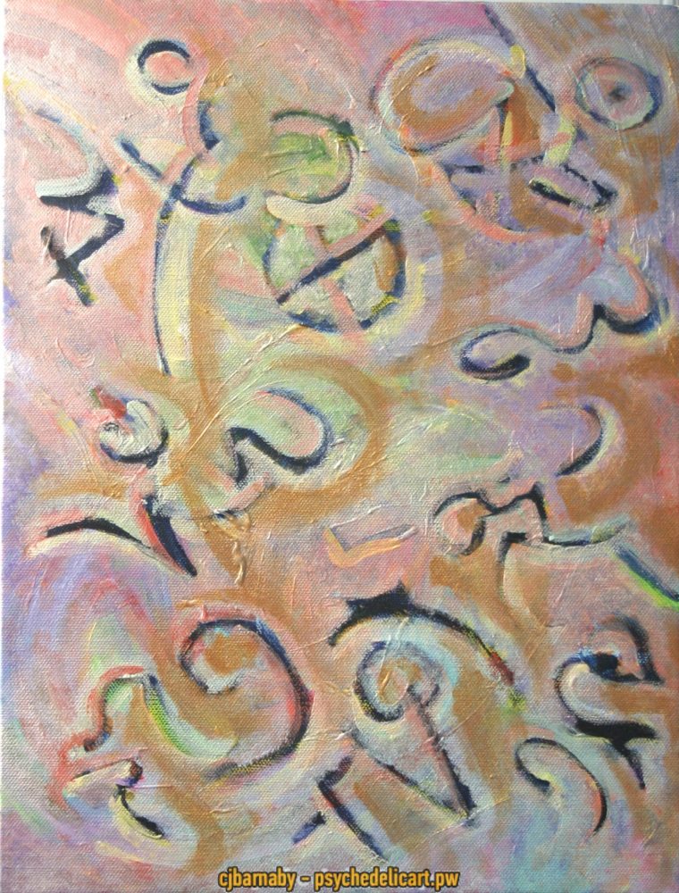 Painting 1999 Magickal Symbols